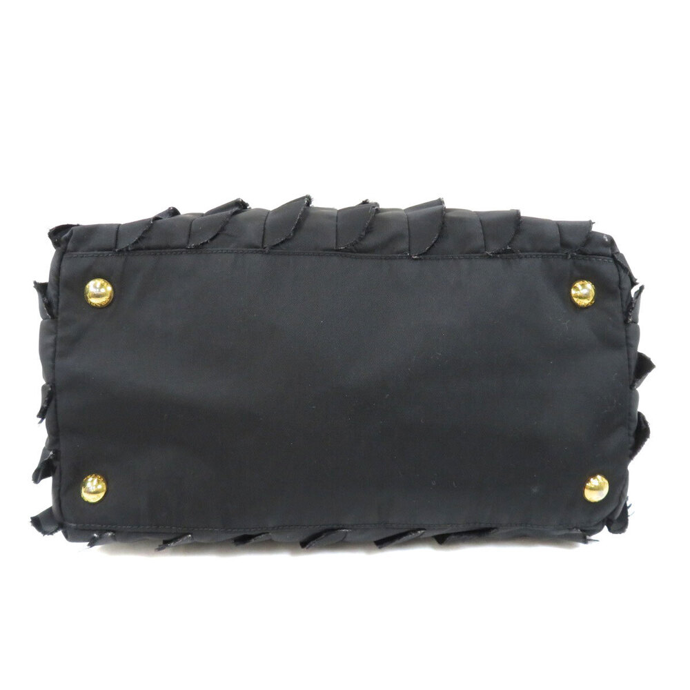 Prada Tessuto Ruffle Tote bag black - Picture 4 of 11